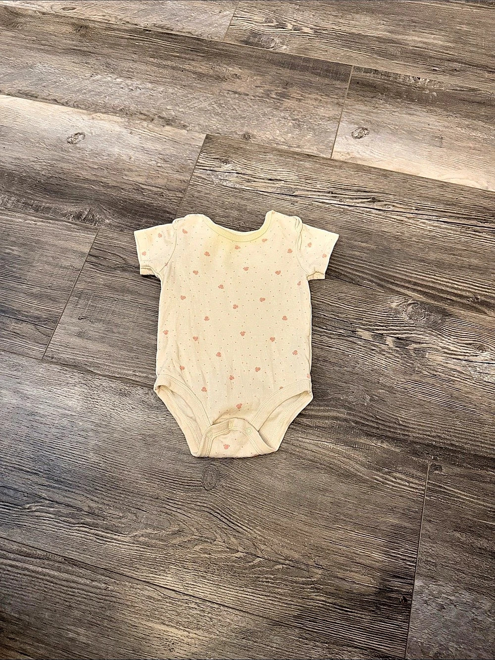 Disney Baby Polka Dot Bodysuit Cream & Pink 6-12M